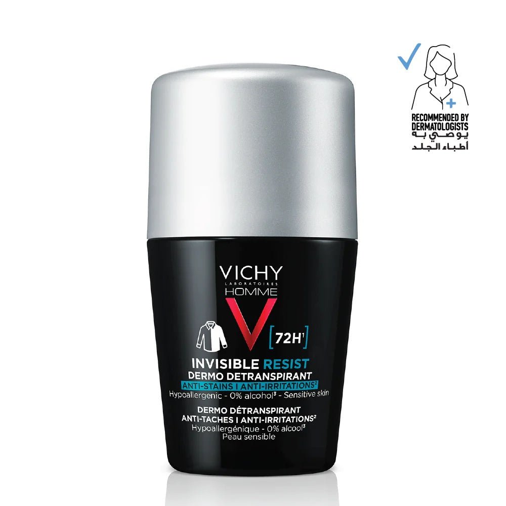 Vichy 72H Invisible Resist Dermo Deodorant for Men - 50ml-1