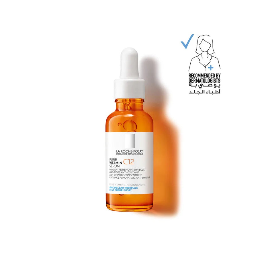 La Roche-Posay Pure Vitamin C 12 Anti-Wrinkle Serum 30ml | Brightening and Anti-Aging Vitamin C Serum-1