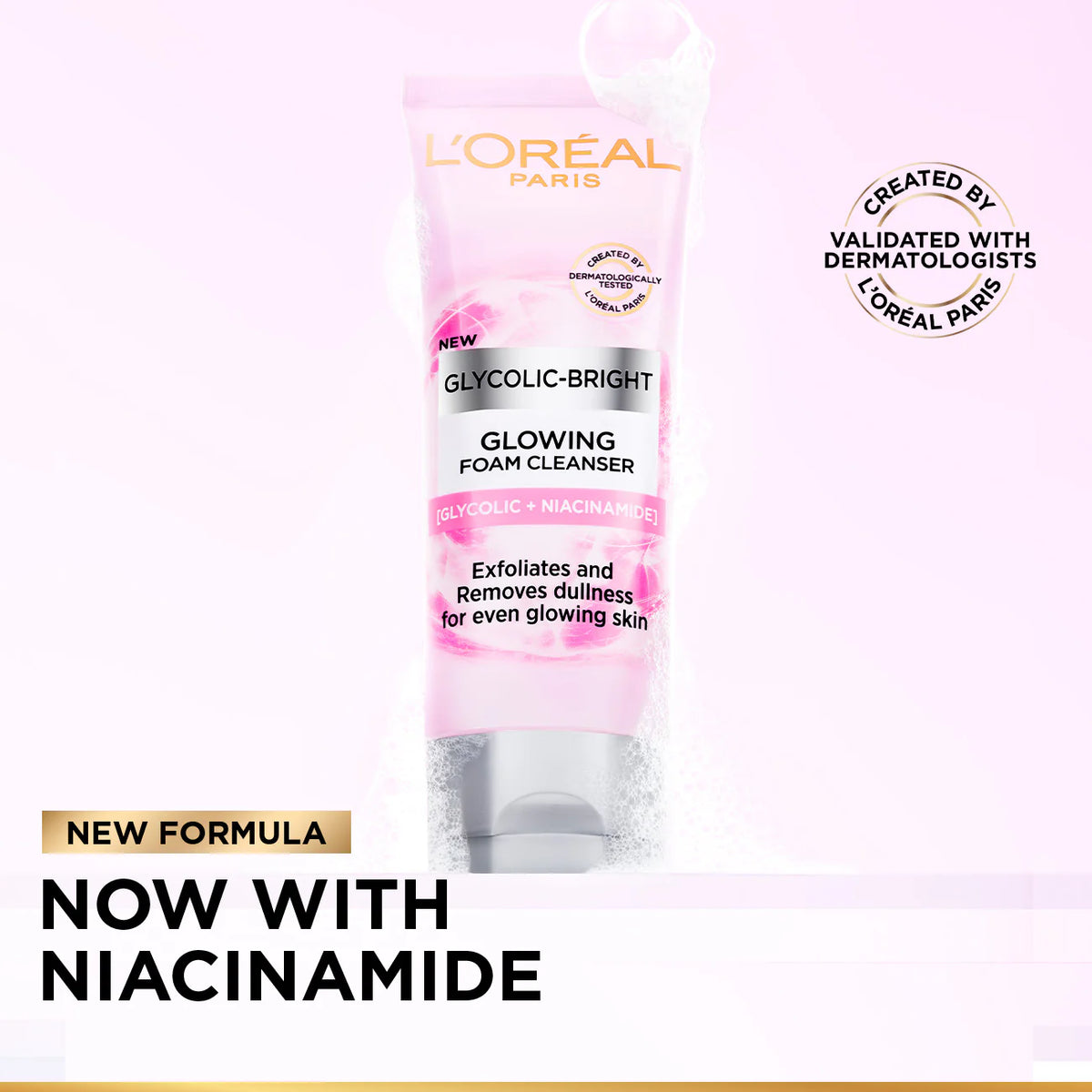 L’Oreal Glycolic Bright Glowing Daily Cleanser Foam – 100 ML