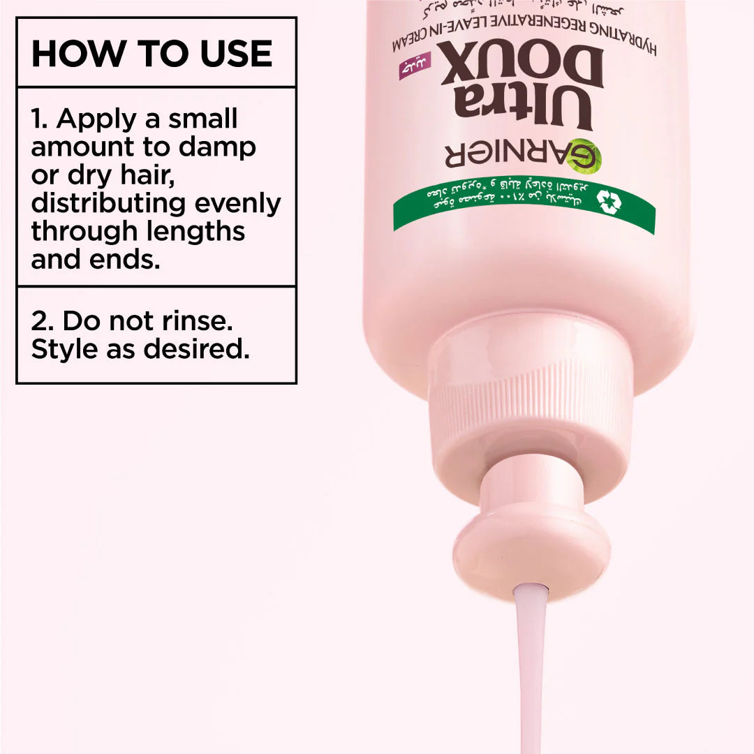 Garnier Ultra Doux Grape Moisture Leave In 200ml Hydrating Shine Boost