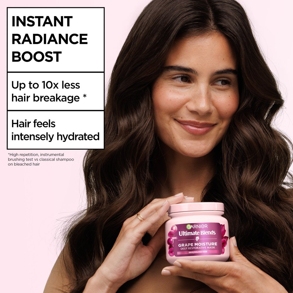 Garnier Ultra Doux Grape Moisture Hair Mask Deep Hydration and Shine Care