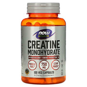 NOW Sports Creatine Monohydrate 750mg 120 Veg Capsules