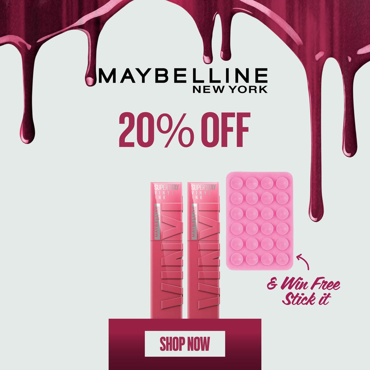 Maybelline SuperStay Vinyl Ink Liquid Lipstick – Buy 2 Get 20% Off + Win Free Stick It-2