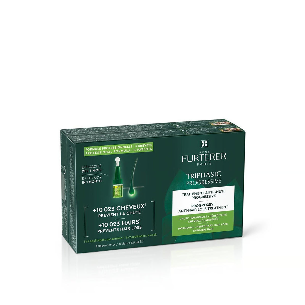 Rene Furterer Triphasic Progressive Anti Hair Loss Ritual - Box of 8 Vials x 5.5ml-3