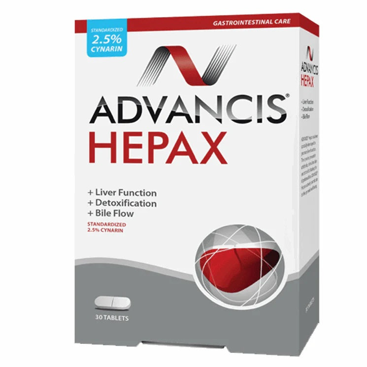 Advancis Hepax 30 Tablets – Liver Detox & Bile Flow Support-1