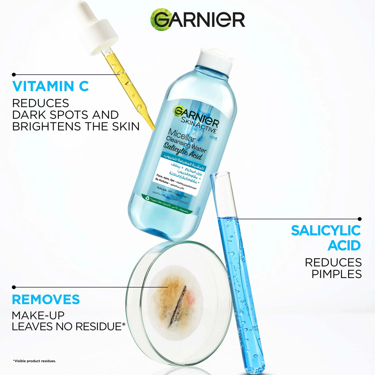 Garnier SkinActive Salicylic Acid Micellar Cleansing Water 400ml-4