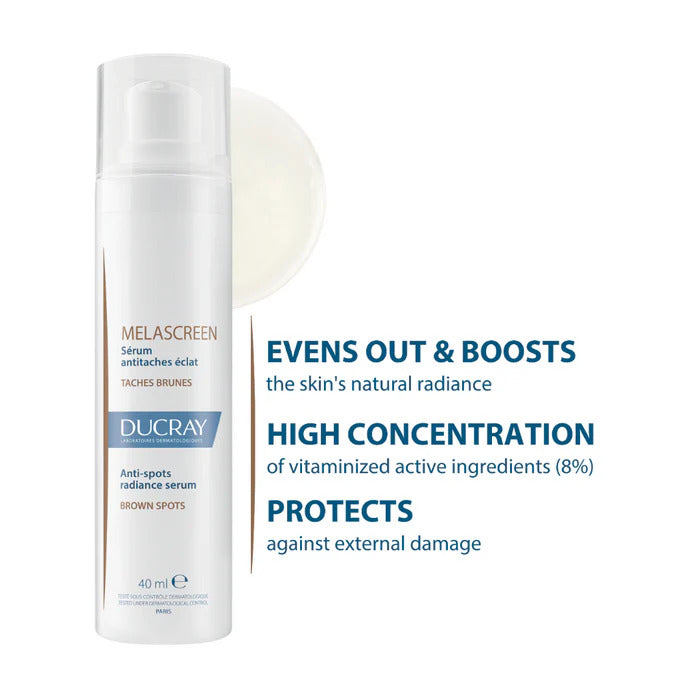 Ducray Melascreen Anti-Spots Radiance Serum 40ml – Unifies Complexion & Enhances Radiance-2