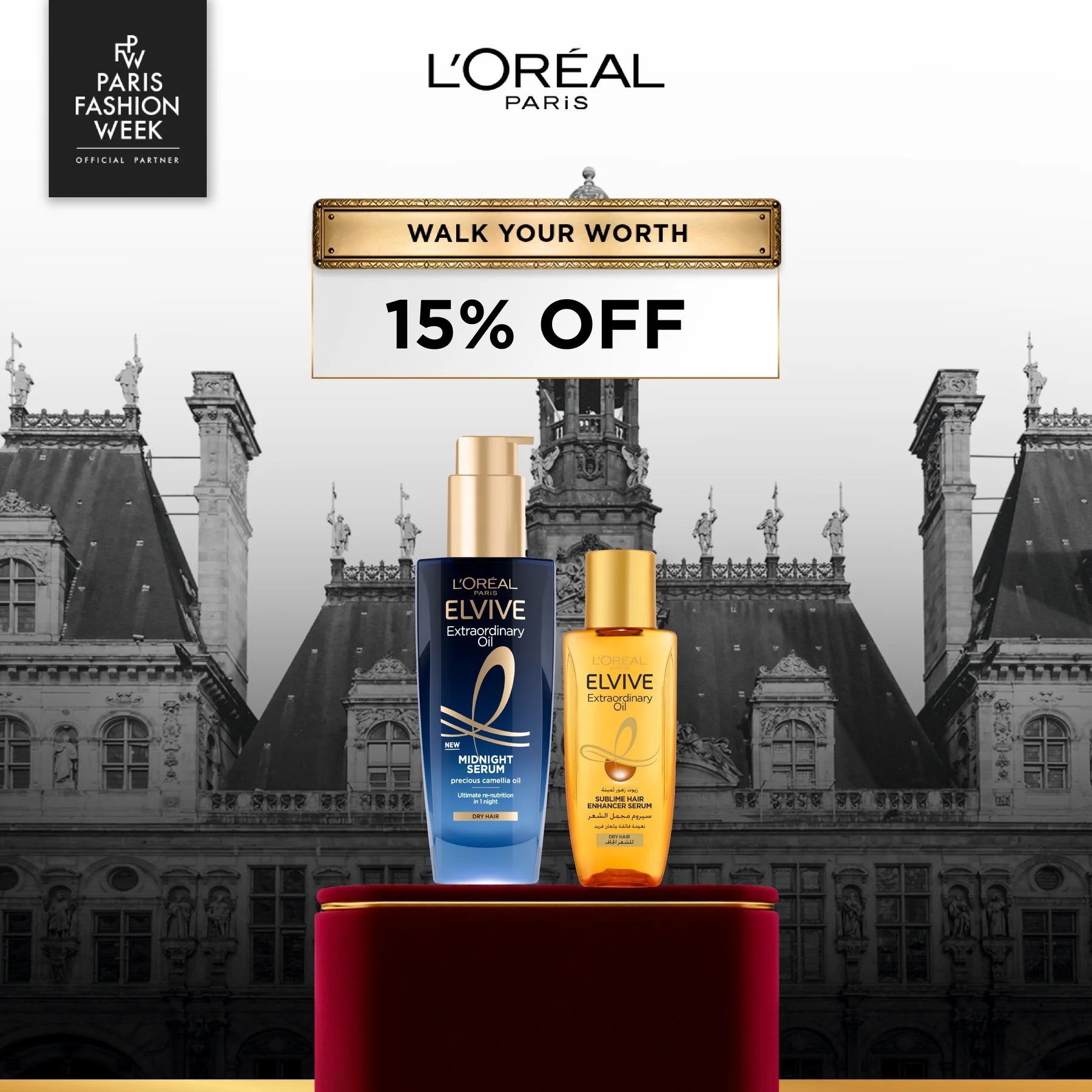 L’Oreal Paris Elvive Extraordinary Oil Midnight Serum + Hair Oil Duo – 15% Off-2