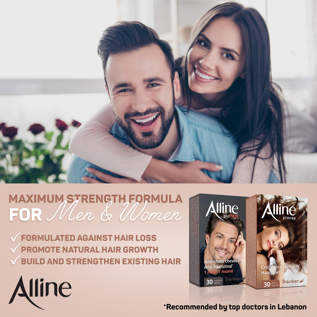 Alline Hair Growth ProMen Men 30 Capsules-4