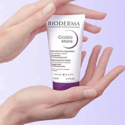 Bioderma Bio Cicabio Hand Cream 50ml - Intensive Repair and Protection for Dry, Damaged Hands-2