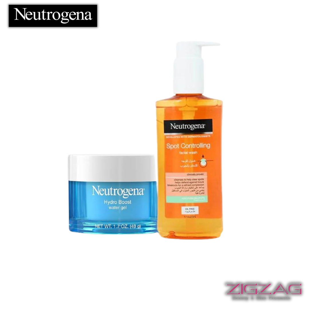 Neutrogena Spot Control Facial Wash 200ml + Hydro Boost Water Gel 50ml-2