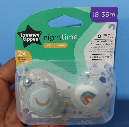 Tommee Tippee Closer to Nature Night Time Orthodontic Soothers 18-36 Months-2