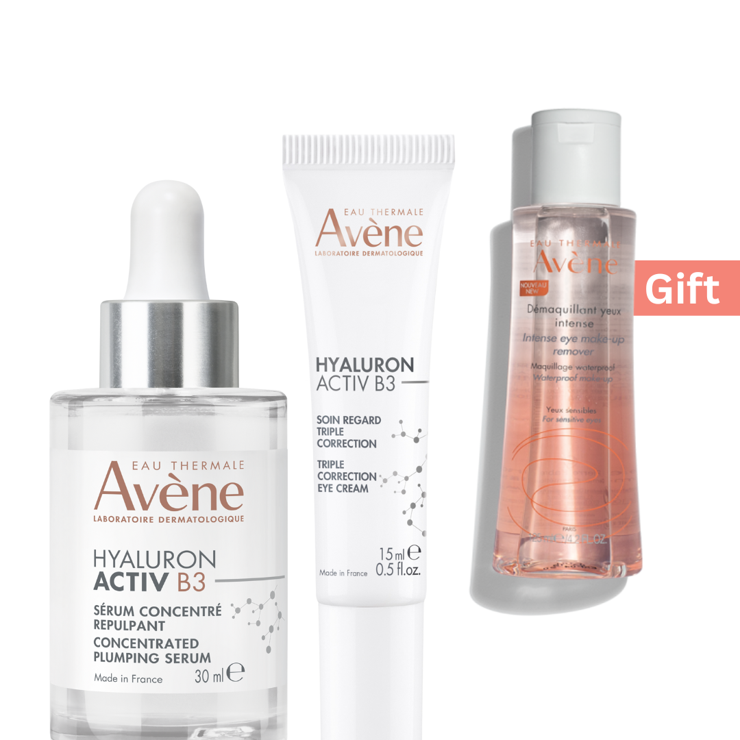 Avene Hyaluron Activ B3 Serum + Avene Hyaluron Activ B3 Eye Cream Get Free Avene Intense Eye Makeup Remover-1