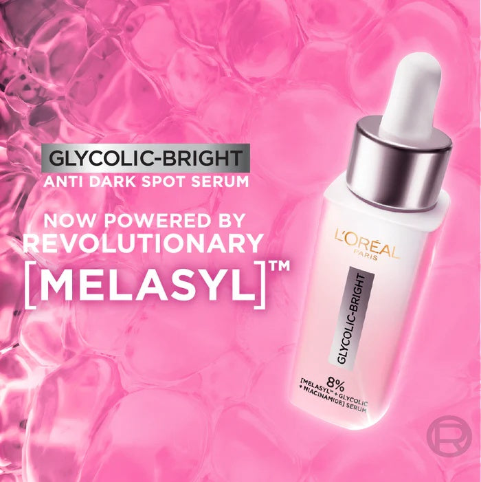 L'Oreal Paris Glycolic Bright 8% Face Serum | Brightens Dark Spots with Melasyl & Niacinamide-5
