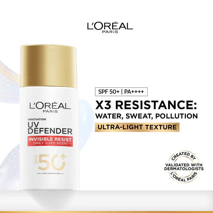 L’Oreal Paris UV Defender Invisible Resist SPF50+ 50ML – Daily UV Protection-2
