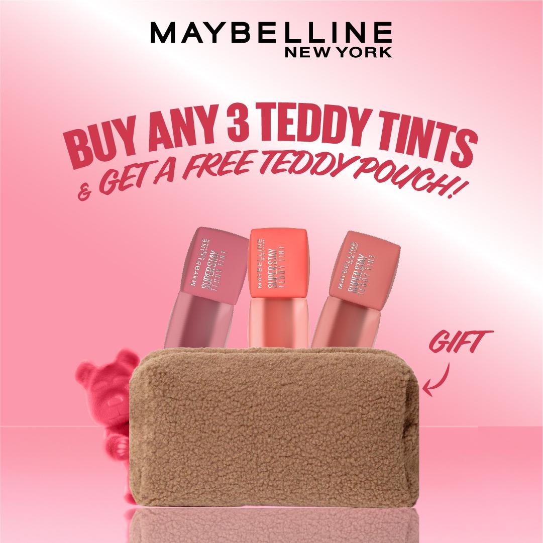 Maybelline SuperStay Teddy Tint Liquid Lip Tint - Soft Matte Finish, 5 Shades | Buy 3 & Get a Free Teddy Pouch-2