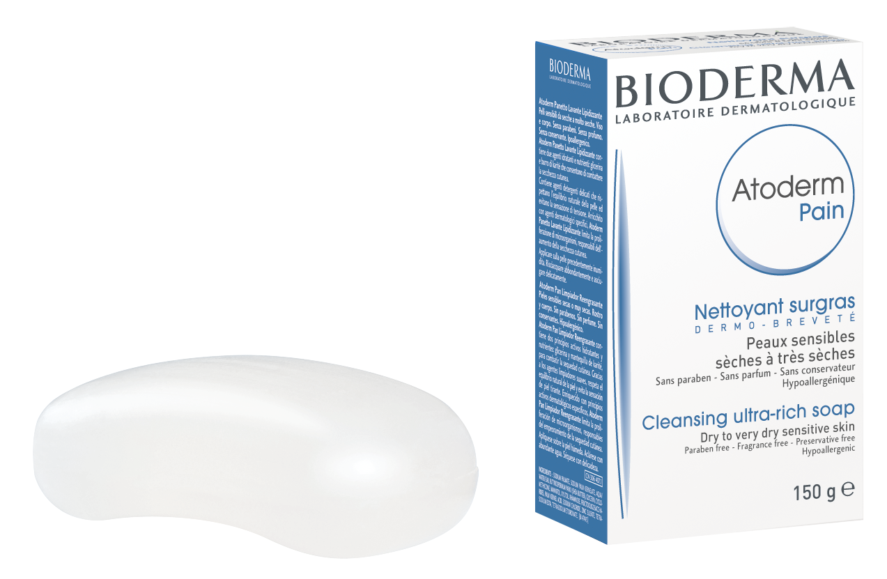 Bioderma Atoderm Soap Gentle Cleansing Bar for Dry and Sensitive Skin - 100g-1