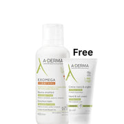 Aderma Exomega Control Emollient Balm 400 ml + Free Hand & Nail Cream 50 ml – Anti-Itch Eczema Care-1