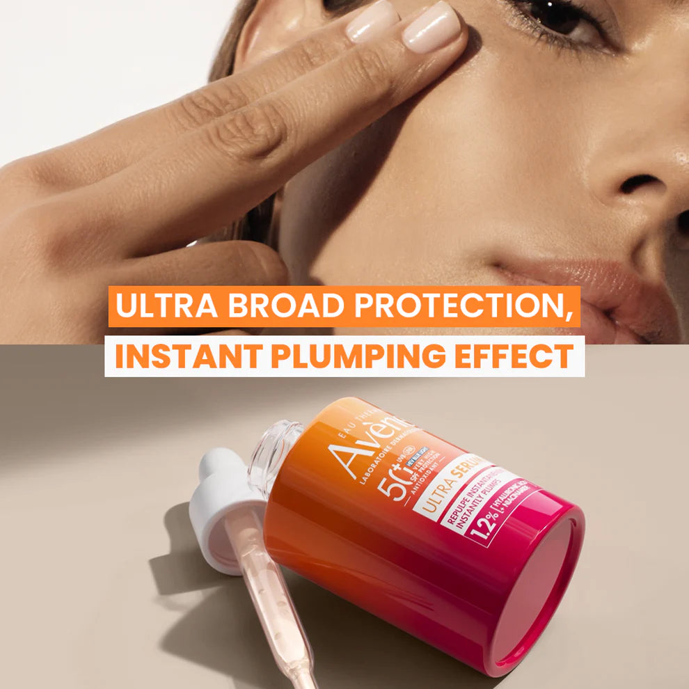 Avene Ultra Serum SPF 50+ Antioxidant Daily Protective Serum with Hyaluronic Acid and Niacinamide