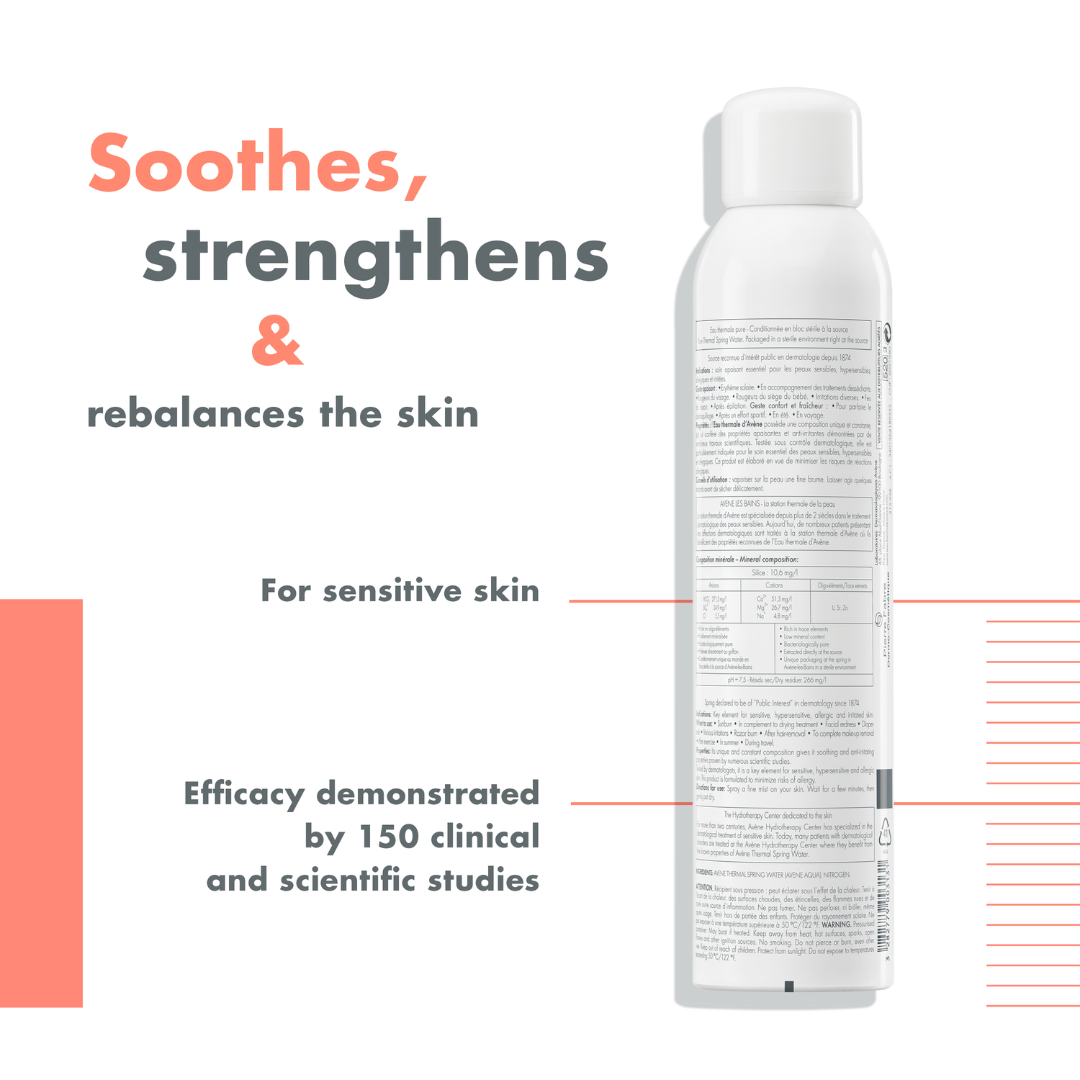 Avene High Protection Tinted Cream SPF50 50ml + Avene High Protection Invisible Sun Spray SPF50 200ml + Avene Thermal Spring Water 300ml Get Free Tote Bag – Sea Safe & Sun Set