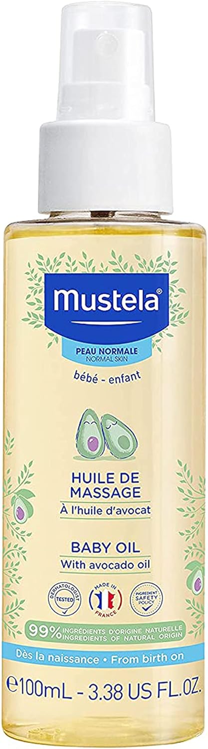 Mustela Baby Oil, Huile De Massage with Avocado Oil- 100ml-2