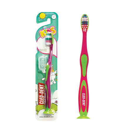Cleo-Dent Kids Medium Toothbrush – Fun Shapes for Effective Daily Brushing-2