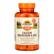 Sundown Calcium Magnesium & Zinc Supplement – Bone & Nerve Support 100 Caplets-1