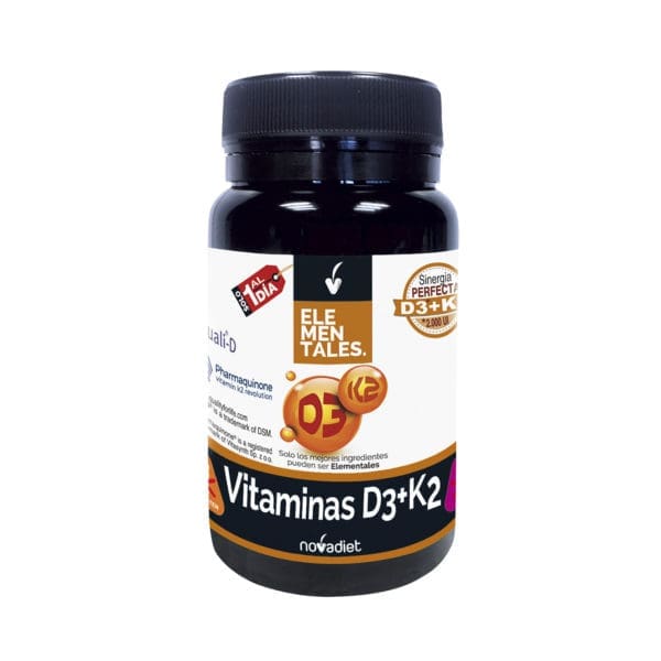 Elementales Vitamin D3 + K2 Novadiet – Bone & Heart Health Support-1