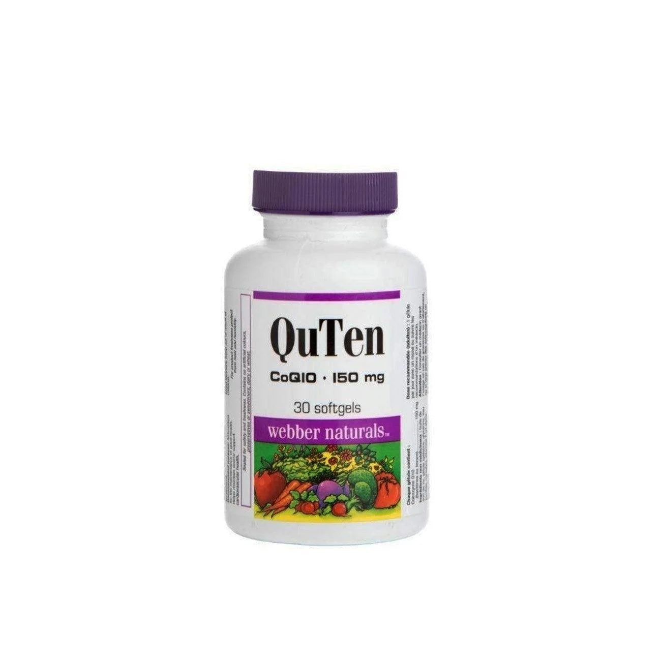 Webber Naturals QuTen CoQ10 150mg 30 Softgels – Heart & Energy Support-1