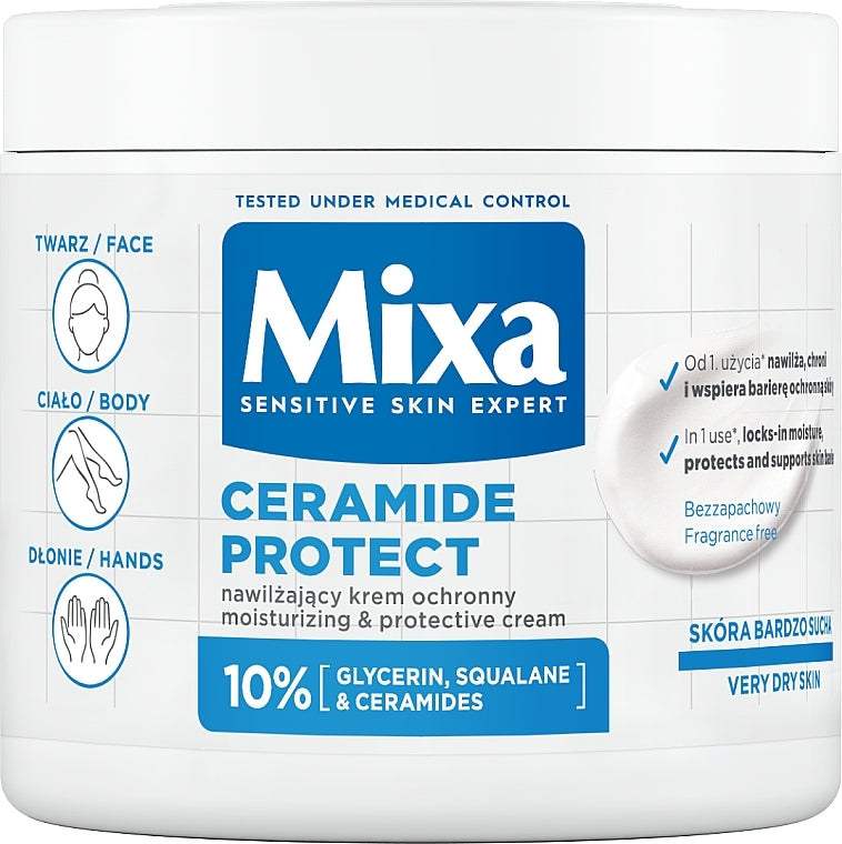 Mixa Ceramide Protect Cream 10% Ceramides for Very Dry Sensitive Skin-1
