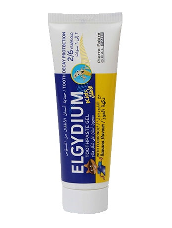 Elgydium Kids Banana Toothpaste Ages 2 to 6 - Gentle Protection for Growing Smiles (50ml)-1