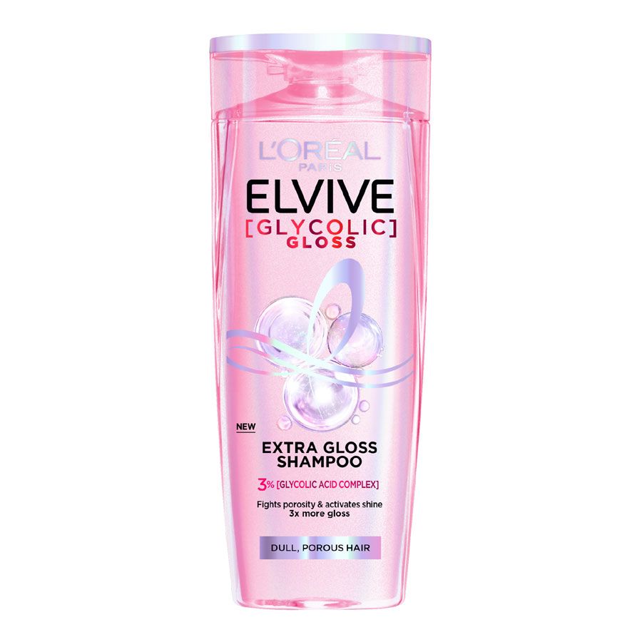 L'Oreal Elvive Glycolic Gloss Shampoo 400ml – Sulfate-Free Shine Boost- L'oreal-1
