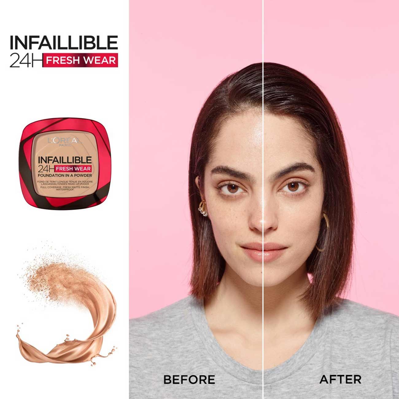 L'Oréal Infallible 24H Fresh Wear Foundation in a Powder 9g-3