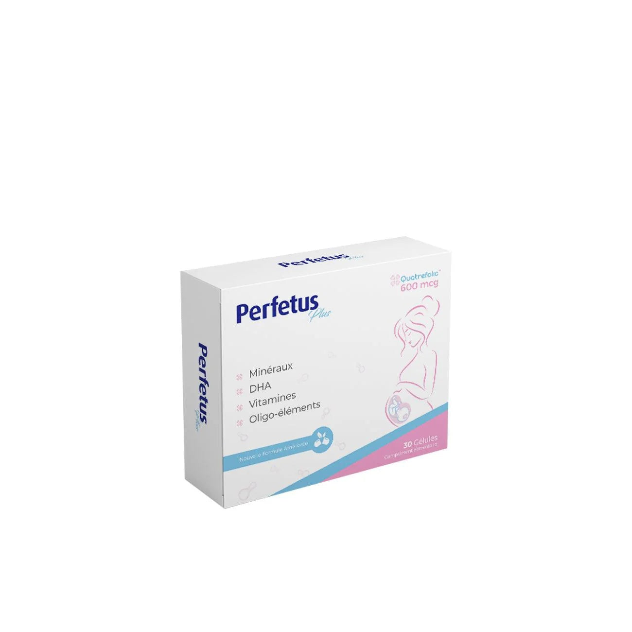 Perfetus Plus 30 Capsules – Prenatal Supplement with DHA, Quatrefolic, Vitamins & Minerals-1