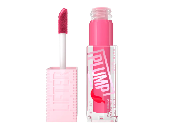 Maybelline Lifter Gloss | Plumping Lip Gloss with Hyaluronic Acid & Chilli Pepper - Pink Sting-7