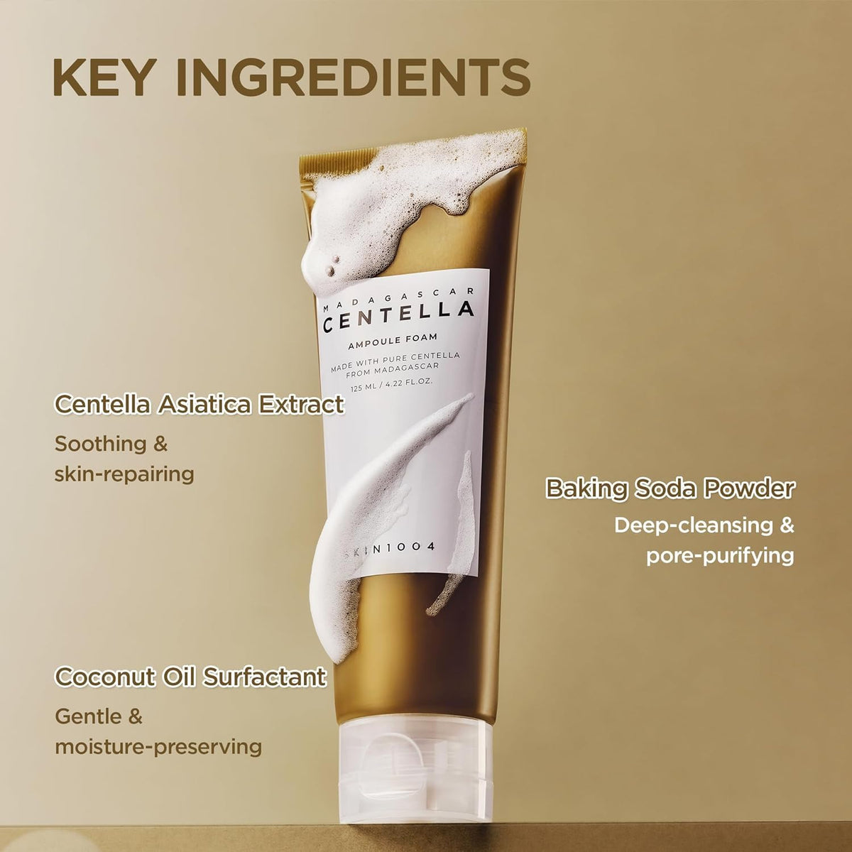 SKIN1004 Madagascar Centella Ampoule Foam Cleanser 125ml