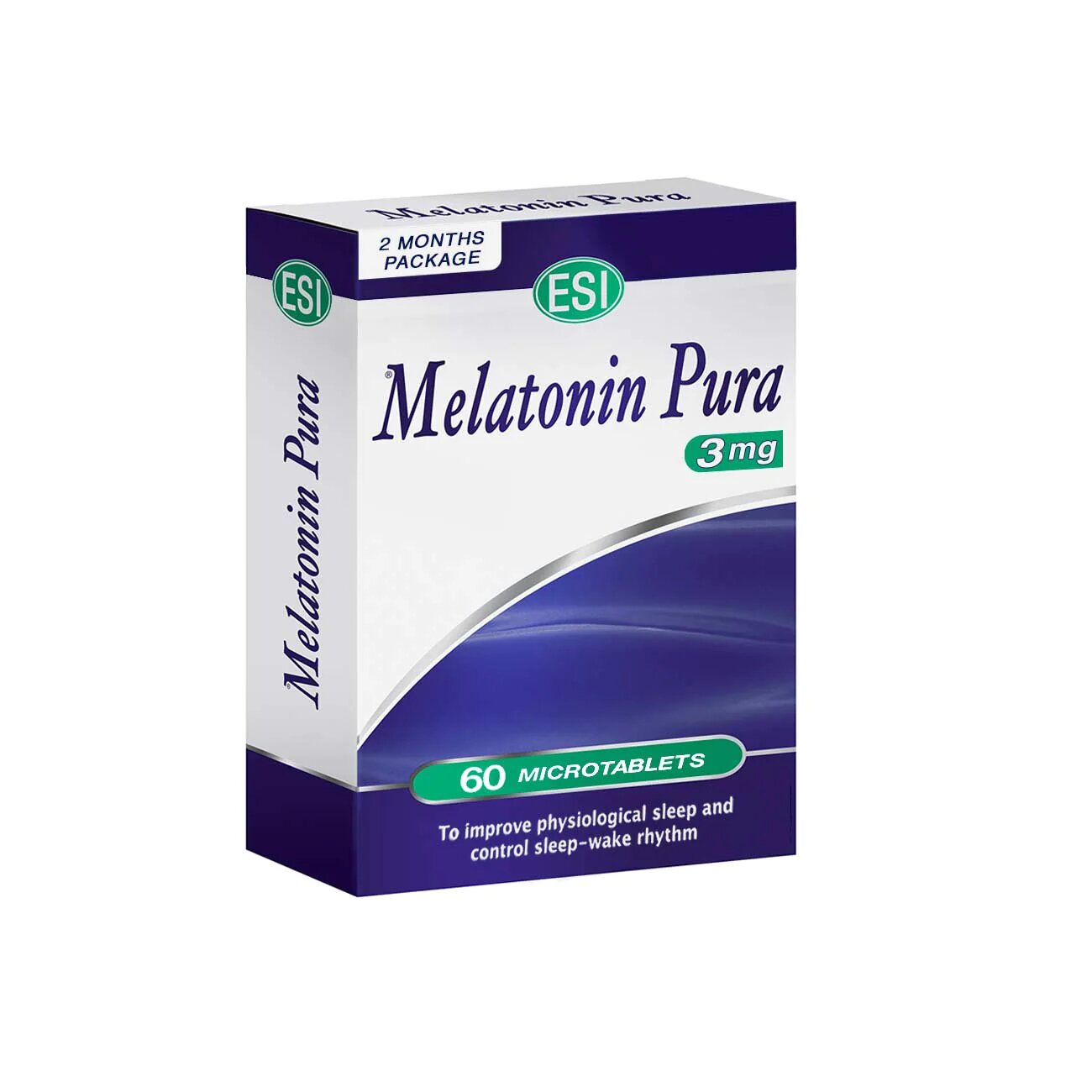 Melatonin Pura 3mg 60 Tablets- Sleeping Supplement- Sleep Aid-1
