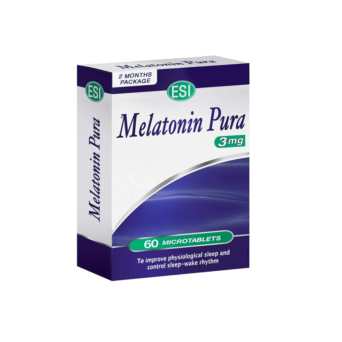Melatonin Pura 3mg 60 Tablets- Sleeping Supplement- Sleep Aid-1