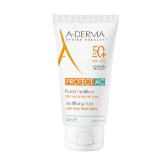 Aderma Protect AC Mattifying Fluid SPF 50+ 40ml  – High Protection for Acne-Prone Skin-1