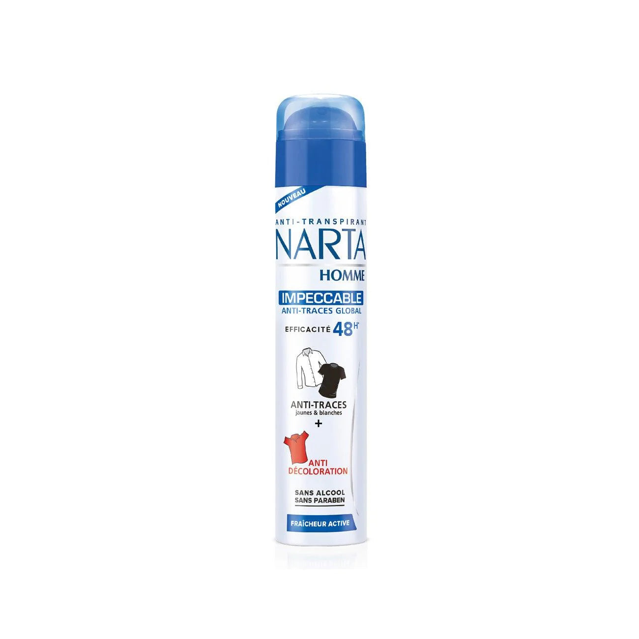 Narta Homme Impeccable Anti-Transpirant Spray 48H - Anti-Stain Protection for Men-1