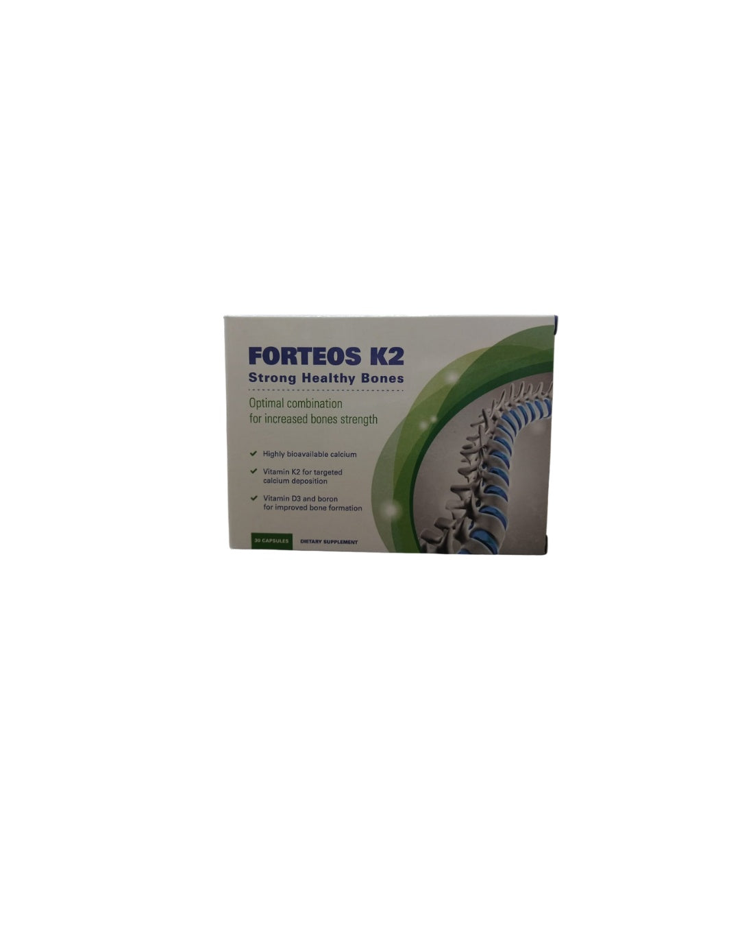 FORTEOS K2 Strong Healthy Bones 30 Capsules-1