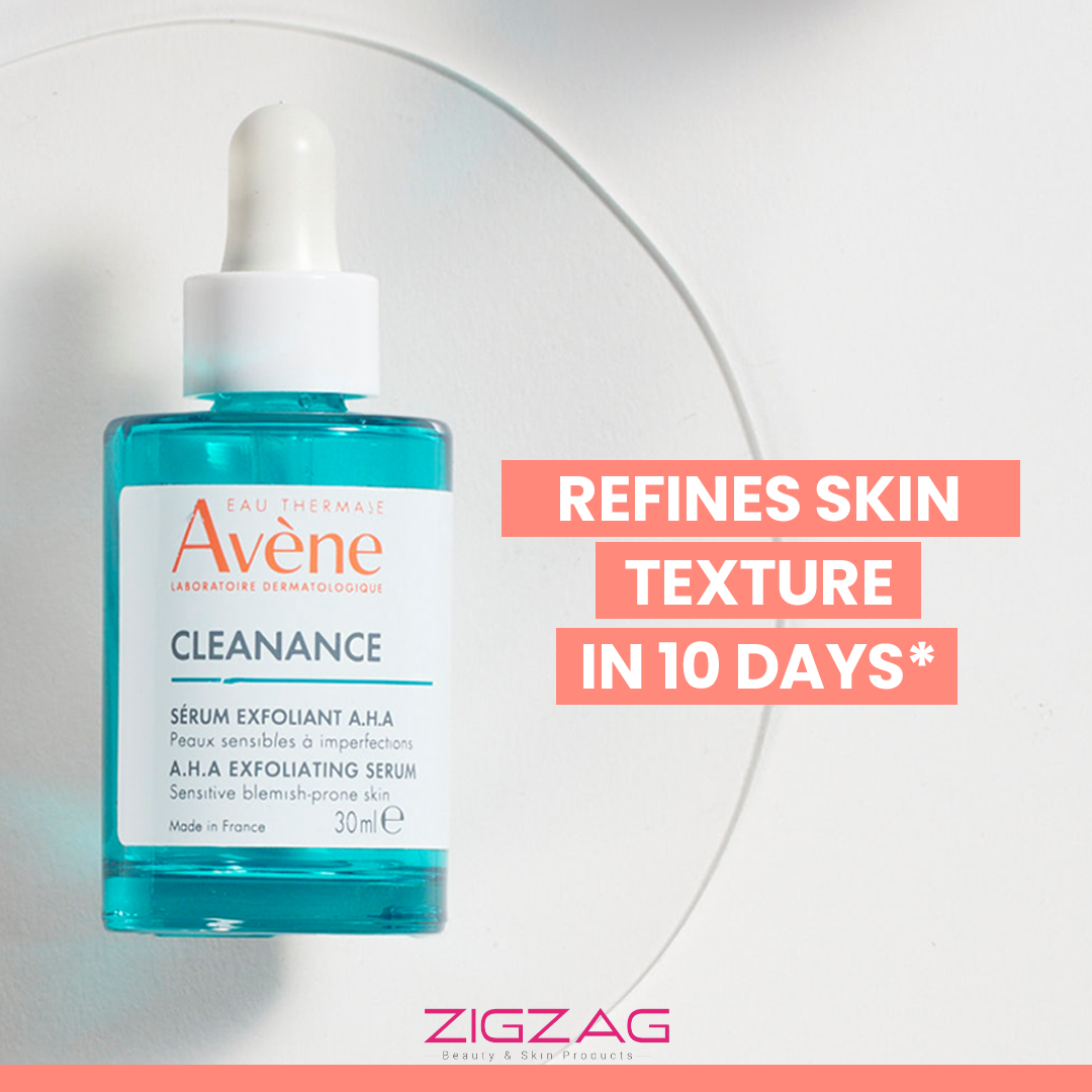 Avene Cleanance Serum Exfoliant AHA - 30ml + Free 15ml Cleanance Gel – Purifying & Exfoliating Serum for Blemish-Prone Skin-5