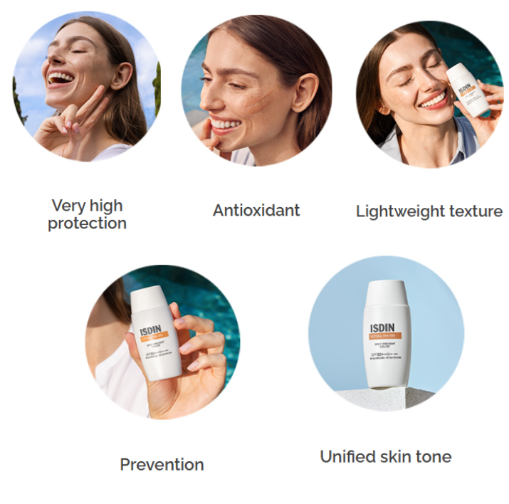 ISDIN Fotoultra 100 Spot Prevent Color SPF 50+ | High Protection Sunscreen with Tinted Coverage for Dark Spot Prevention-4