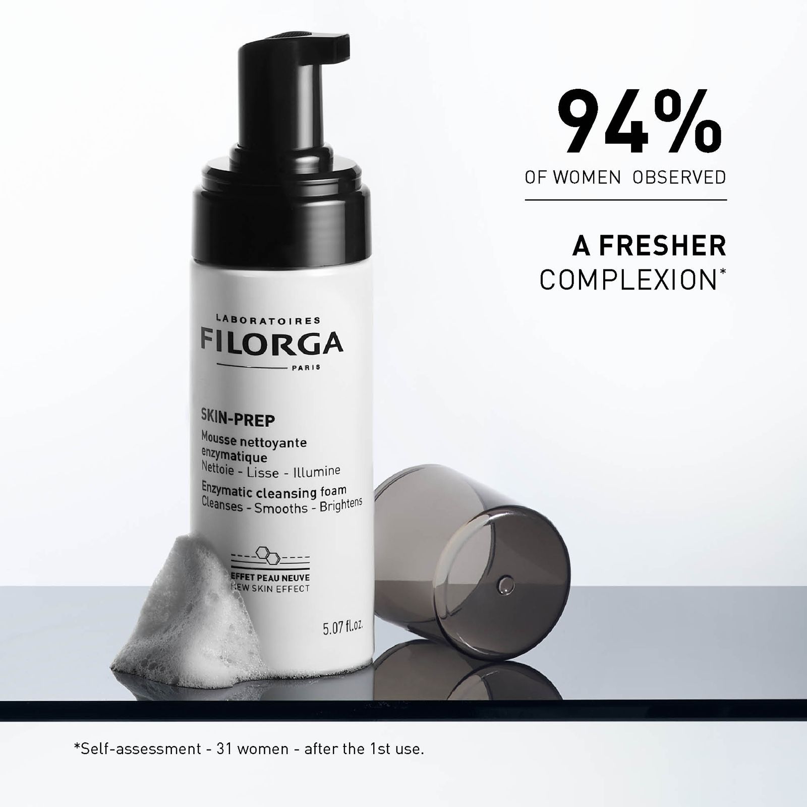 Filorga Skin-Prep Enzymatic Cleansing Foam 150ml | Gentle Cleanser for Radiant, Smooth Skin-2