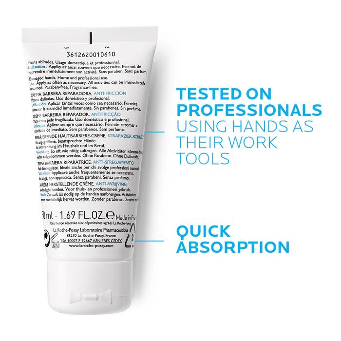 La Roche Posay Cicaplast Mains Moisturiser for Dry and Damaged Hands 50ml-2