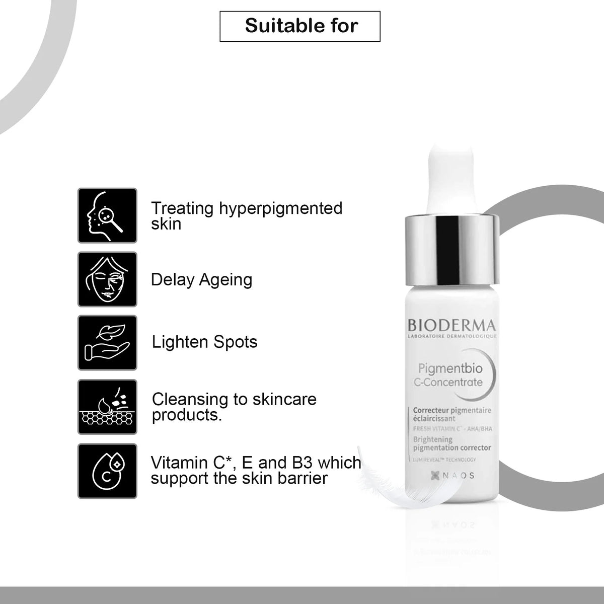Bioderma Pigmentbio C-Concentrate Dark Spot Corrector Serum - 30ml-4