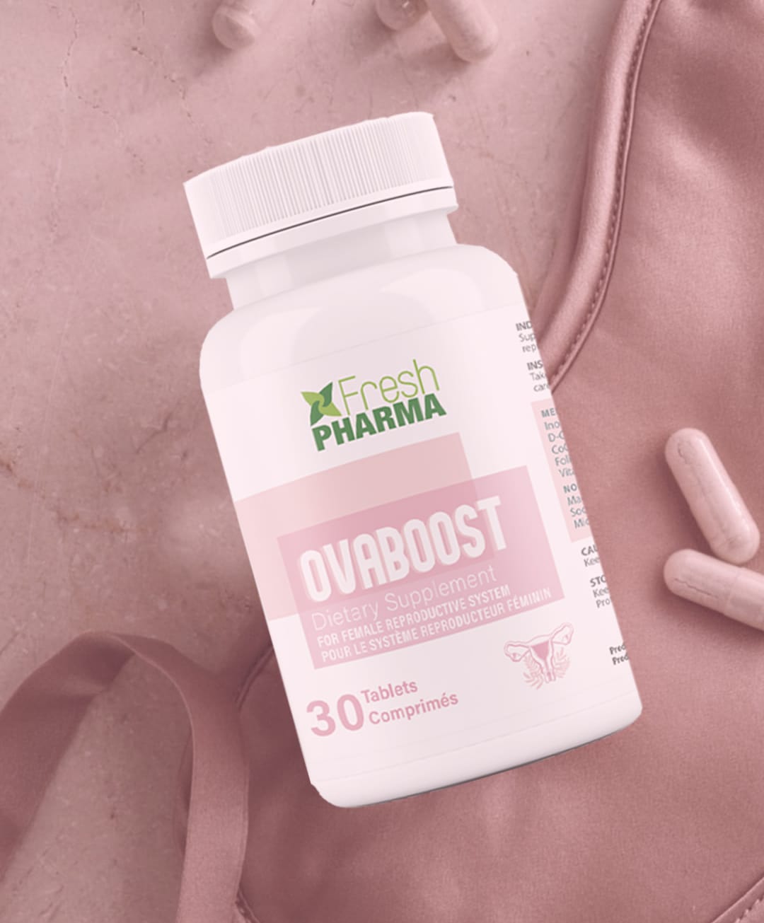 Ovaboost Food Supplement for Ovulation Egg Quality and Hormone Balance 30 Tablets-2