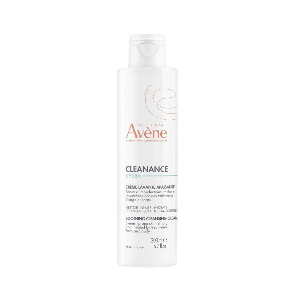 Avene Cleanance Hydra Soothing Cleansing Cream 200ML - Gentle Cleanser for Sensitive, Oily Skin-1