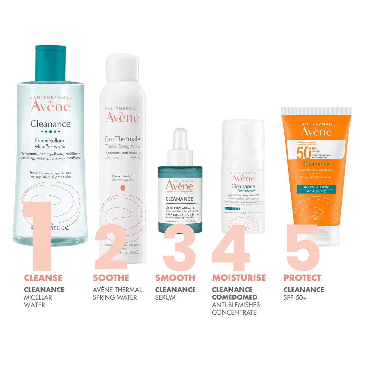 Avene Cleanance Micellar Water 200ML - Gentle Cleansing and Purifying for Oily, Acne-Prone Skin-5