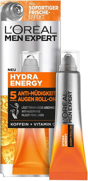 L'Oreal Men Expert Hydra Energetic Eye Contour Roll-On 10ml – Anti-Fatigue for Dark Circles & Puffiness-1